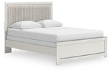 Birmonton White Queen Upholstered Panel Bed (Online Special Price) - Ornate Home