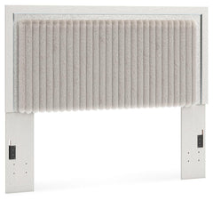 Birmonton White Queen Upholstered Panel Headboard - Ornate Home