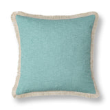 Biscayne Aqua Blue 20"x20" Throw Pillow (Set of 2)