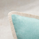 Biscayne Aqua Blue 20"x20" Throw Pillow (Set of 2)