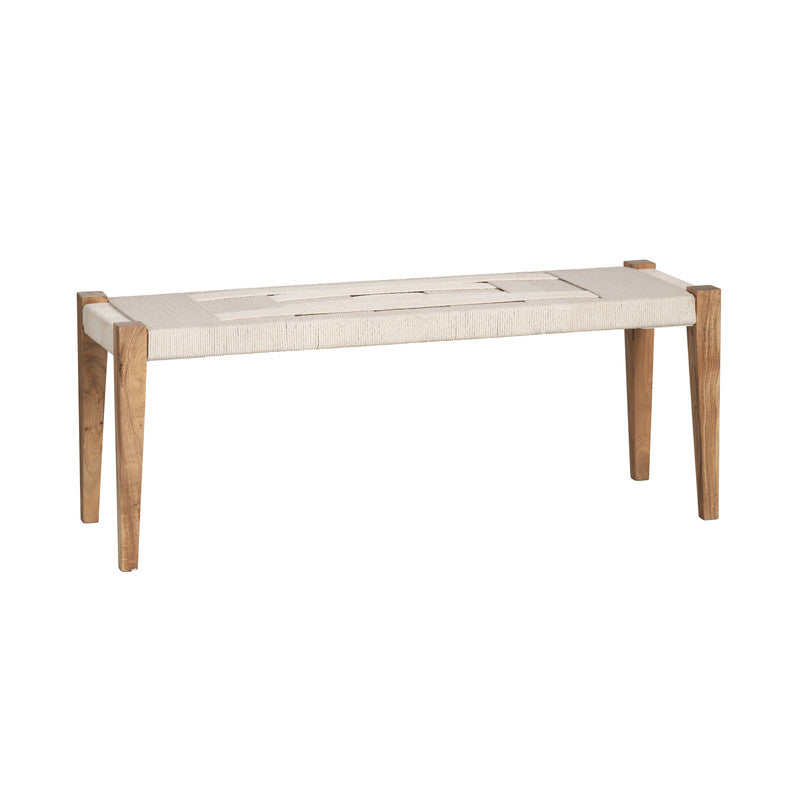 Biscayne Beige/Brown Accent Bench - Ornate Home