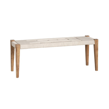 Biscayne Beige/Brown Accent Bench - Ornate Home