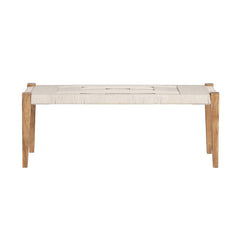 Biscayne Beige/Brown Accent Bench - Ornate Home