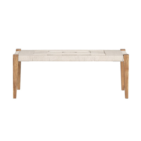 Biscayne Beige/Brown Accent Bench - Ornate Home