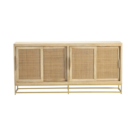 Biscayne Brown/Gold Sideboard - Ornate Home