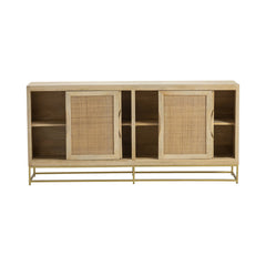 Biscayne Brown/Gold Sideboard - Ornate Home