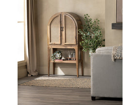 Biscayne Brown/Tan Bar Cabinet - Ornate Home