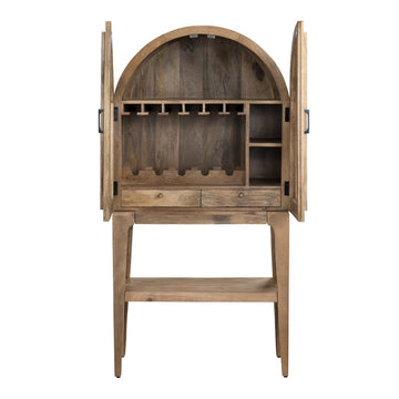 Biscayne Brown/Tan Bar Cabinet - Ornate Home