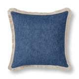 Biscayne Navy Blue 20"x20" Throw Pillow (Set of 2)