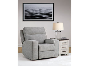 Biscoe Pewter Power Recliner (Online Special Price) - Ornate Home