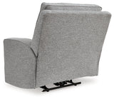 Biscoe Pewter Power Recliner (Online Special Price) - Ornate Home