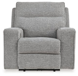 Biscoe Pewter Power Recliner (Online Special Price) - Ornate Home