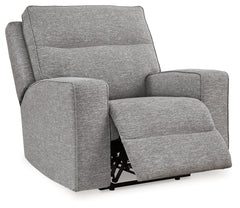 Biscoe Pewter Power Recliner - Ornate Home