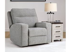 Biscoe Pewter Power Recliner - Ornate Home