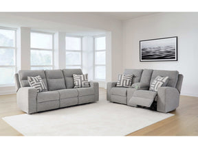 Biscoe Pewter Power Reclining Living Room Set / 2pc (Online Special Price) - Ornate Home