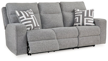 Biscoe Pewter Power Reclining Sofa - Ornate Home