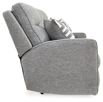Biscoe Pewter Power Reclining Sofa - Ornate Home
