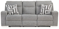 Biscoe Pewter Power Reclining Sofa - Ornate Home
