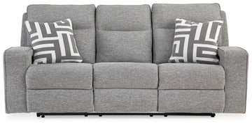 Biscoe Pewter Power Reclining Sofa - Ornate Home