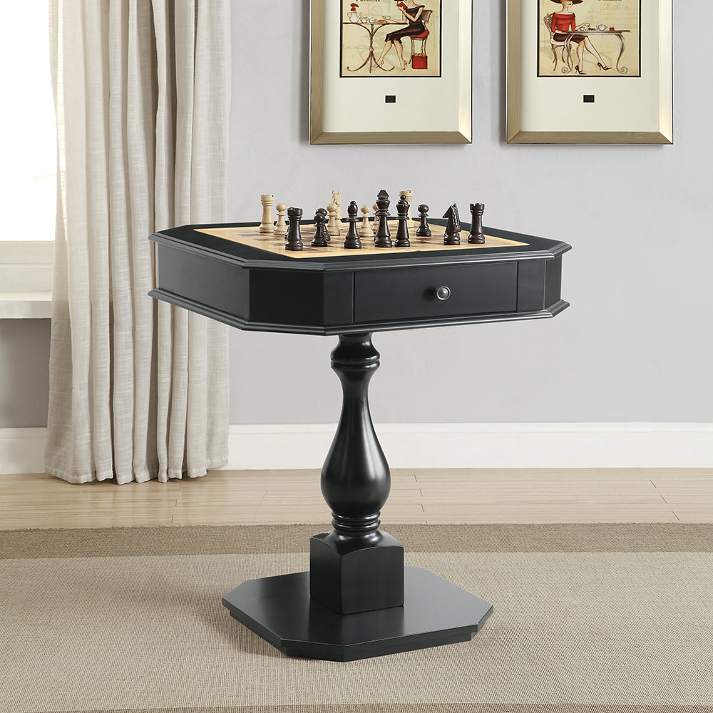 Bishop Black Game Table - Ornate Home