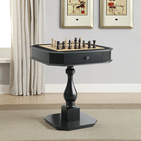 Bishop Black Game Table - Ornate Home