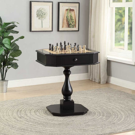 Bishop Black Game Table - Ornate Home