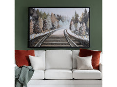 Bismark Brown/Green Canvas - Ornate Home