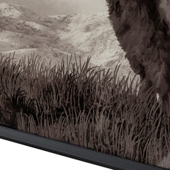 Bison Life Grey/White Print - Ornate Home