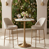 Bite Beige & Gold Bar Table - Ornate Home