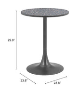 Bite Black Bistro Table - Ornate Home