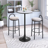 Bite Gray & Black Bar Table - Ornate Home
