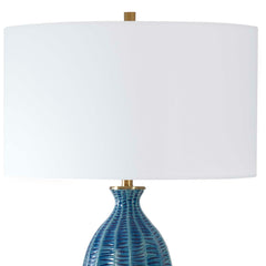 Bixby Blue Table Lamp - Ornate Home