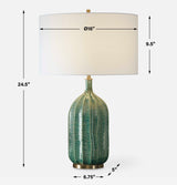 Bixby Green Table Lamp - Ornate Home