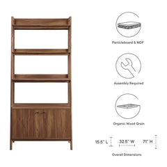 Bixby Walnut 33" Bookshelf - Ornate Home