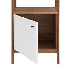 Bixby Walnut/White 21" Bookshelf - Ornate Home