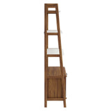 Bixby Walnut/White 33" Bookshelf - Ornate Home