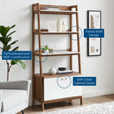 Bixby Walnut/White 33" Bookshelf - Ornate Home