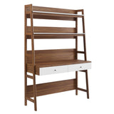 Bixby Walnut/White Office Desk - Ornate Home