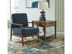Bixler Navy Accent Chair (Online Special Price) - Ornate Home