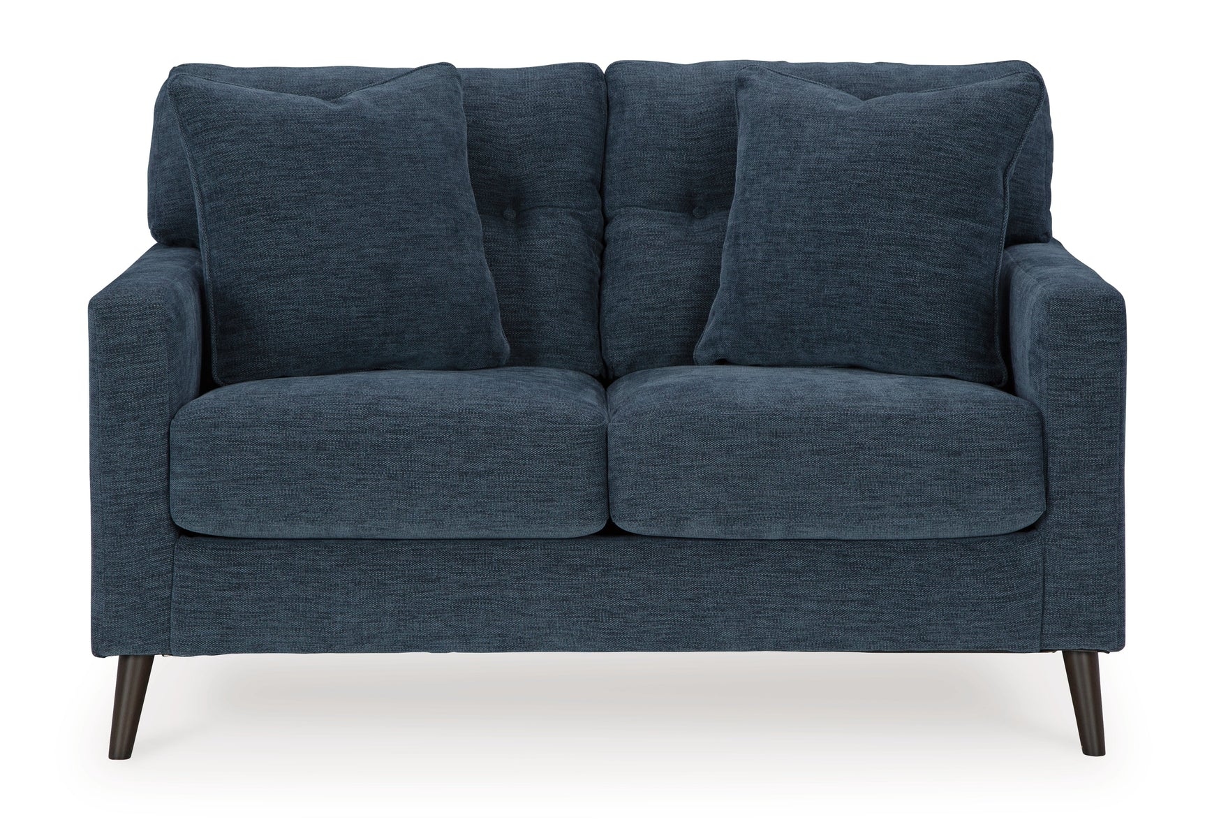 Bixler Navy Loveseat - Ornate Home