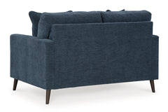 Bixler Navy Loveseat - Ornate Home