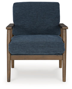 Bixler Navy Sofa, Loveseat and Chair - Ornate Home