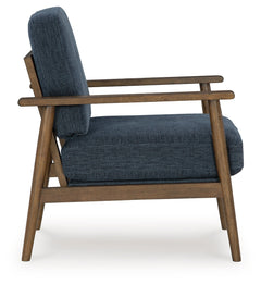 Bixler Navy Sofa, Loveseat and Chair - Ornate Home
