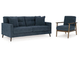 Bixler Navy Sofa and Chair - Ornate Home