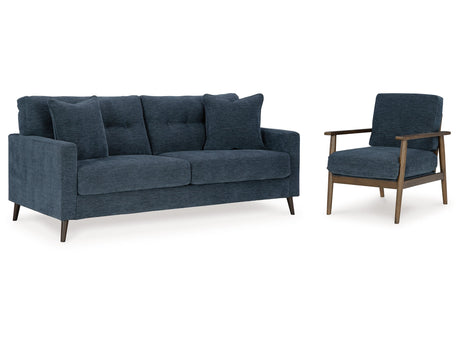 Bixler Navy Sofa and Chair - Ornate Home