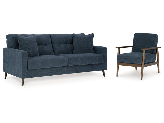 Bixler Navy Sofa and Chair - Ornate Home