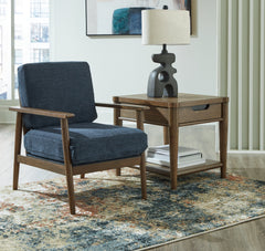 Bixler Navy Sofa and Chair - Ornate Home