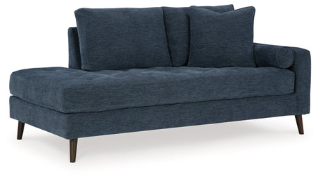 Bixler Navy Sofa and Chaise - Ornate Home