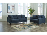 Bixler Navy Sofa and Loveseat (Online Special Price) - Ornate Home