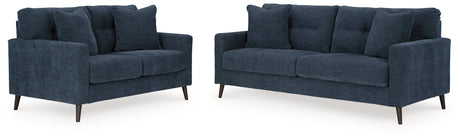 Bixler Navy Sofa and Loveseat - Ornate Home